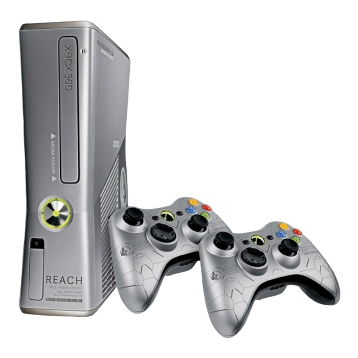 Xbox 360 S (Slim) Console - Limited Edition Halo: Reach (Incl. 2 controllers)